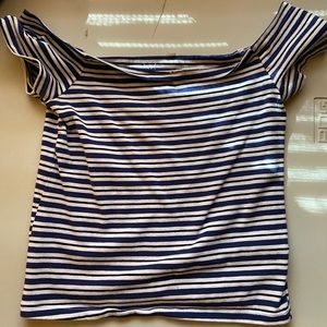 striped pacsun off the shoulder top